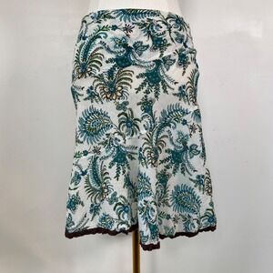 Vtg Studio Y Womens Y2K Forest Fairy Midi Skirt Size 6 Small Tiered Boho Whimsy